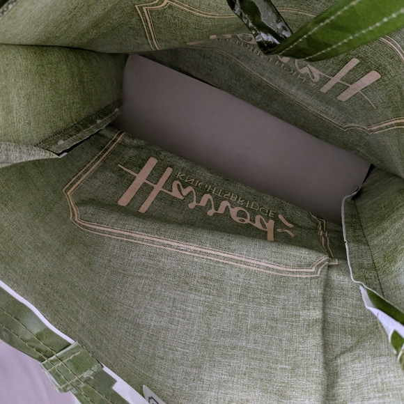Harrods Green Tote Bag - Picture 2 of 5
